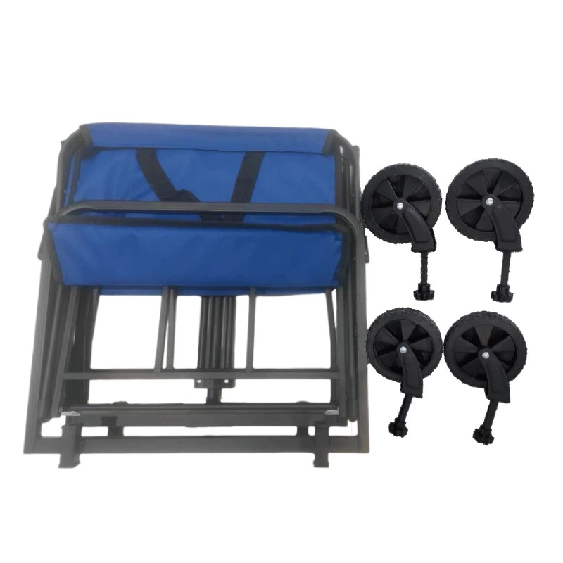 Collapsible Wagon Beach Folding Trolley With Detachable Wheels